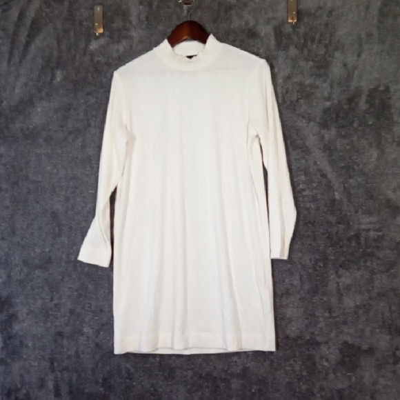Wildfang Essential Knit Long Sleeve Mock Neck Dress Casual Office Size Small - Picture 2 of 11